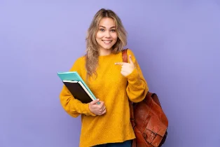 Student studying abroad